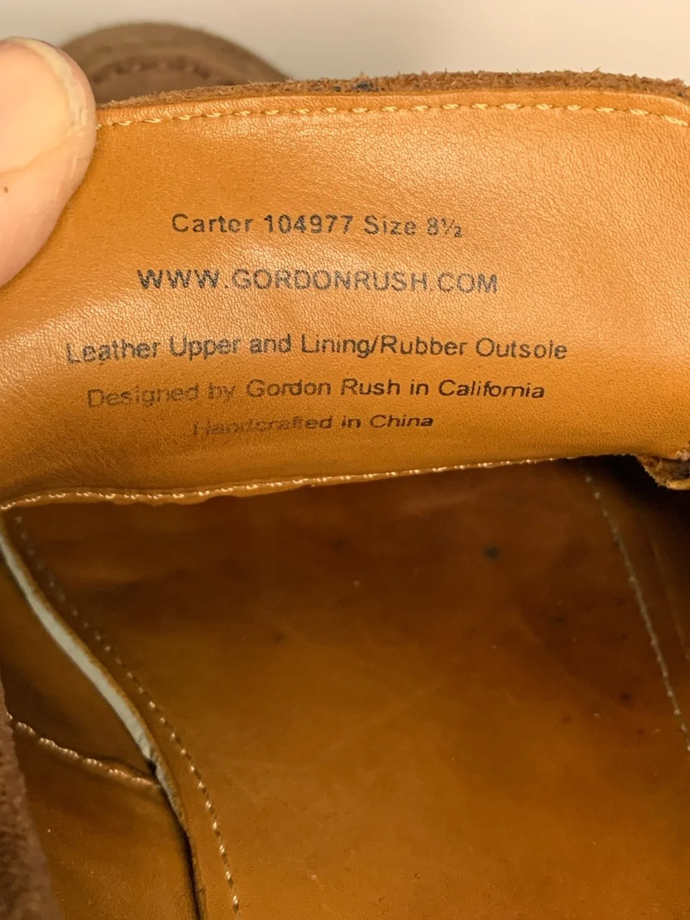 Gordon Rush Chestnut Suede Penny Loafers